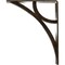 Ekena Millwork Galveston Wrought Iron Bracket, (Triple center brace), Antiqued Pale Gold 2"W x 7 1/2"D x 10"H BKTM02X07X10TGLAPG - alternate 6